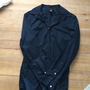 Navy blue dress shirt from H&M
